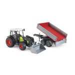 Tractor Claas Nectis 267F cu încărcător frontal și remorcă basculabilă-U02112